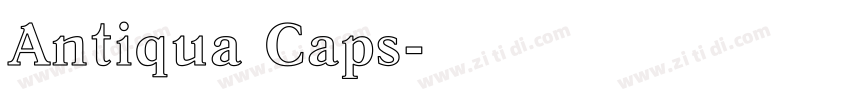 Antiqua Caps字体转换